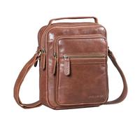 STILORD "Lazzaro Small Leather Crossbody Bag for Men Genuine Leather Shoulder Bags for 10.9 Inch Tablet Adjustable Strap Travel Business Casual Daily Colour:maraska - brown