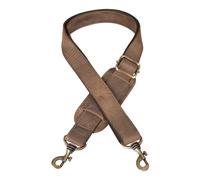 STILORD Leather Padded Changeable Shoulder Strap for Handbag and Shoulder Bag, Vintage Genuine Leather, Colour:Middle Brown