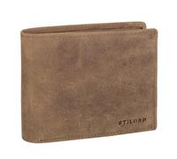 STILORD 'Lewis' Classic Leather Wallet for Men RFID Blocker Large Purse with Credit Card Holder and Coin Pocket Vintage Design, Colour:Torino - Brown