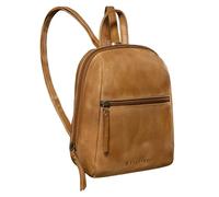 STILORD 'Lia' Small Daypack for Women Leather Backpack Vintage Handbag for City Walking Shopping XS Rucksack Bag Genuine Leather, Colour:taranto - brown
