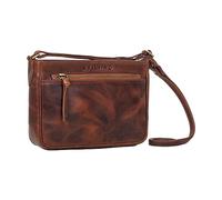STILORD "Lilia 2-in-1 Ladies Leather Shoulder Bag Vintage Handbag Genuine Leather Crossover Leisure Evening Clutch Women Colour:porto - cognac