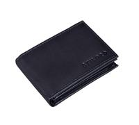 STILORD 'Lincoln' Slim RFID Wallet Leather Mini Wallet for Men NFC Protection Vintage Purse Small Credit Card Holder Coin Pocket Genuine Cow Hide Gift Box, Colour:Black