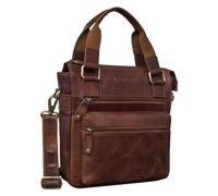 STILORD 'Lucia' Vintage Leather Bag Ladies Genuine Leather Leisure Handbag Crossbody Bag Elegant Evening Bag for 9.7 inch iPad, Colour:Porto - Cognac