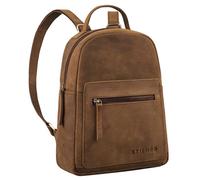 STILORD "Luisa" Leather Backpack Bags for Women Small Rucksack Women's Fashion Backpacks Ladies Backpack Handbags Travel Backpack Hiking Backpack Retro Colour:vinto - Brown