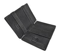 STILORD 'Mago' Magic Wallet with Coin Pocket in Genuine Leather for Men Credit Card Case RFID Protection Small Wallet with Money Clip in Vintage Look, Colour:Black