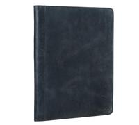 STILORD 'Malcolm' Leather Portfolio A4 Writing Case Vintage Document Folder for Business Work Meeting Conference Case Organizer Genuine Leather, Colour:Anthracite
