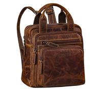 STILORD 'Maple' Small Backpack Women Leather Daypack Mini Rucksack Bag Vintage Womens Daypack Small City Backpack Genuine Leather Backpack Ladies, Colour:luino - brown