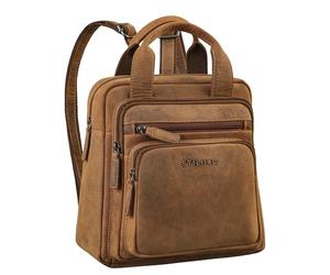 STILORD "Maple" Small Backpack Women Leather Daypack Mini Rucksack Bag Vintage Womens Daypack Small City Backpack Genuine Leather Backpack Ladies Colour:Bergamo - Brown