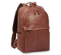 STILORD "Marino" Stylish Real Leather Backpack for Women and Men Medium - 13-14 inch Laptop Backpack Leather Anti Theft Rucksack - Ideal as an Elegant City Backpack Colour:maraska - Brown