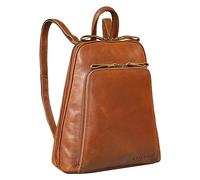 STILORD 'Martha' Women's Vintage Leather Backpack | Elegant and Modern Daypack for City, Going Out, Shopping, and Work | Genuine Leather Rucksack, Colour:texas - brown