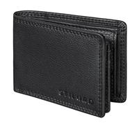 STILORD 'Matteo' RFID Leather Wallet for Men Mini Wallet with Coin Pocket Small Bifold Wallet NFC Blocking | Elegant Gents Leather Wallets | Mens Wallets NFC Blocking, Colour:Black