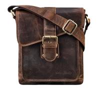 STILORD 'Mattia' Small Leather Shoulder Bag for Men - Vintage Messenger Bag for iPads 9.7' & Tablets 10.1' - Genuine Leather Crossbody Bag, Colour:Soria - Brown