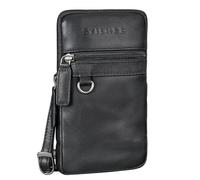 STILORD "Mauve" Stylish Chest Bag Men Ladies Leather Small - Multifunctional Shoulder Bag with Belt Loop Genuine Leather - Vintage Mobile Phone Bag 7 Inch Colour:Black