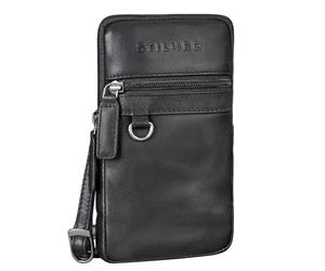 STILORD "Mauve" Stylish Chest Bag Men Ladies Leather Small - Multifunctional Shoulder Bag with Belt Loop Genuine Leather - Vintage Mobile Phone Bag 7 Inch Colour:Black