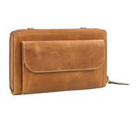 STILORD 'Monica' Leather Wallet with Mobile Phone Compartment Ladies Mobile Phone Bag Woman Clutch Purse for Shoulder Bag Crossbody Wallet for Women, Colour:Perugia - Brown