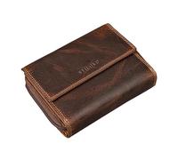 STILORD "Monnie Elegant Womens Leather Purse - NFC & RFID Blocking Purse Large Wallet for Women with Many Compartments 18 Cards - Ladies Zip Wallet in Gift Box Colour:luino - Brown