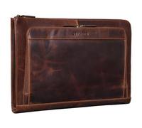 STILORD "Murray" 16 Inch Laptop Sleeve Leather Vintage Case Cover for MacBook 15.6" Notebook Document Folder Organizer Portfolio Leather Business Case Colour:Florida - Brown