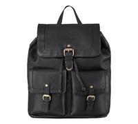 STILORD "Nora" Ladies Vintage Leather Rucksack for 13.3 Inch Laptop Large Daypack Backpack for School Office University in Genuine Leather Colour:Black