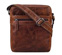 STILORD “Oli” Vintage Men’s Leather Crossbody Bag | Stylish Shoulder Bag for Work & Travel | Small Real Leather Messenger for 11 Inch Tablet & A5 Colour:salerno - brown