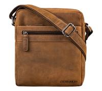 STILORD “Oli” Vintage Men’s Leather Crossbody Bag | Stylish Shoulder Bag for Work & Travel | Small Real Leather Messenger for 11 Inch Tablet & A5 Colour:bergamo - brown