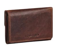 STILORD "Olive Stylish Ladies Purse Medium Genuine Leather - Elegant NFC & RFID Wallet for Women - Trifold Wallet with Many Compartments & Coin Pouch in Gift Box Colour:Kara - Cognac