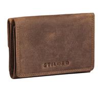 STILORD "Olive Stylish Ladies Purse Medium Genuine Leather - Elegant NFC & RFID Wallet for Women - Trifold Wallet with Many Compartments & Coin Pouch in Gift Box Colour:Middle Brown