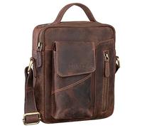STILORD 'Otis' Shoulder Bag Men's Leather Small Shoulder Bag Men's Messenger Bag Men's Shoulder Bag Cross Bag Messenger Bags Genuine Leather, Colour:Veleta - Brown