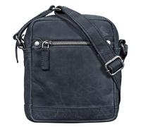 STILORD "Pepe" Mens Leather Cross Body Bag Small Vintage Shoulder Bag with Strap and Zipper Messenger Bag fits 7 Inch Tablet in Genuine Leather Colour:Anthracite