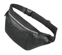 STILORD 'Pino' Elegant Leather Bum Bag Small Cross Body Bag Men Fanny Pack for Women Vintage Leather Bag as Festival Bag Travel Bag Waist Bag Genuine Leather, Colour:Black