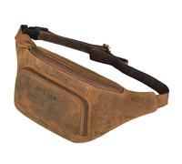 STILORD 'Raven' Genuine Leather Fanny Pack for Women Sling Chest Bag for Men - Elegant Cross Body Sling Bag with Adjustable Belt - Ideal as Festival Bag & Stylish Bumbag, Colour:Torino - Brown