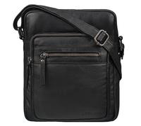 STILORD "Ringo" Leather Shoulder Bag Men's Vintage Crossbody Bag Retro with Many compartments Genuine Leather Bag Colour:Black