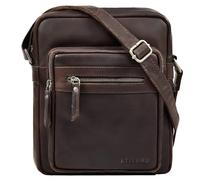 STILORD "Ringo" Leather Shoulder Bag Men's Vintage Crossbody Bag Retro with Many compartments Genuine Leather Bag Colour:Zamora - Brown