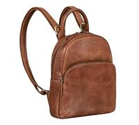 STILORD "Ruby" Daypack Ladies Leather Backpack Small Leather Rucksack Vintage Handbag City Daypack for Going Out Shopping Pack S Genuine Leather Colour:Andorra - Brown