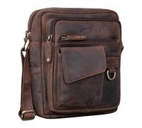 STILORD 'Ryan' Crossbody Bag for Men Leather | Small Vintage Messenger Bag for 9.7 Inch iPad | Genuine Leather Shoulder Bag, Colour:Zamora - Brown