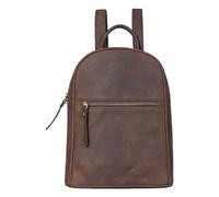 STILORD "Scarlett" Backpack Womens Leather Small Vintage Shoulder Hand-Bag Purse City Shopping Rucksack Daypack Genuine Leather Colour:Zamora - Brown