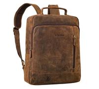 STILORD "Soline Vintage Leather Backpack Womens Laptop Backpack 15.6-16 Inch Real Leather Rucksack with Lots of Compartments & Tablet Compartment 13 Inch ideal for Work Colour:colorado - brown