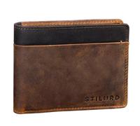 STILORD 'Sterling' RFID Leather Wallet for Men - Vintage Bifold Wallet with NFC Protection - Gift Box Included - Genuine Leather Wallet with ID Window, Colour:Kara - Cognac