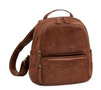 STILORD "Sue" Leather Backpack for Women - Small Elegant Ladies Backpack - Mini Daypack for City, Travel and Leisure - Anti-Theft Genuine Leather Rucksack Bag Woman Colour:Brandy - Cognac