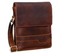 STILORD 'Sven' Mens Bags Shoulder Leather Small Brown Messenger for Men Vintage Cross Body Bag for 8 inch Tablets DIN A5 Satchel Genuine Leather, Colour:Florida - Brown