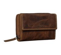 STILORD 'Thea' Women's Purse Leather RFID Wallet Large Vintage with NFC Protection Genuine Leather Wallets with Zipper in Gift Box, Colour:luino - Brown