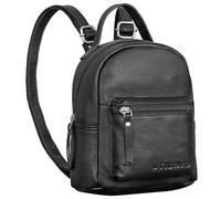STILORD 'Tiny' Small Backpack Women Leather Mini Backpack Ladies City Backpack for Girls Vintage Daypack Mini Bag Genuine Leather, Colour:Black