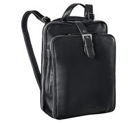 STILORD 'Vienna' City Backpack Leather Vintage Backpack Bag for 13.3 Inch Laptops Satchel Daypack Rucksack ideal as Shopping Bag Travel Bag Genuine Leather, Colour:black