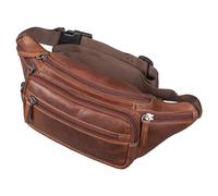 STILORD "Zion" Vintage Pouch Bag Genuine Leather | Waist Belt Bag Fanny Pack or Cross-Body for Men and Women | Fits 7 Inch Mobiles | Travel & Festival Bag Colour:Obsidian Black