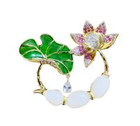 Stilvolle modische chinesische Stil Lucky Lotus Broschen-Exquisite Schmuck Accessoires für Damen bekleidung und Mäntel