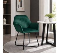 STILVORA Green Tub Chair with Metal Base STILVORA Green