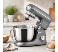STILVORA Kitchen Stand Mixer 4.5L with 6 Speeds in Silver in Dark Grey STILVORA Dark Grey