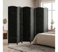 STILVORA Room Divider 240 cm Folding Privacy Screen Black STILVORA Black