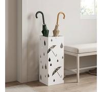 STILVORA Umbrella Stand for 6 Umbrellas in White STILVORA White