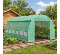STILVORA Walk-in Greenhouse 6 x 3 m with 12 Windows in Green STILVORA Green