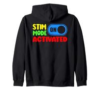 Stim Mode Activated | Autism Kids Design for Spectrum Pride Zip Hoodie